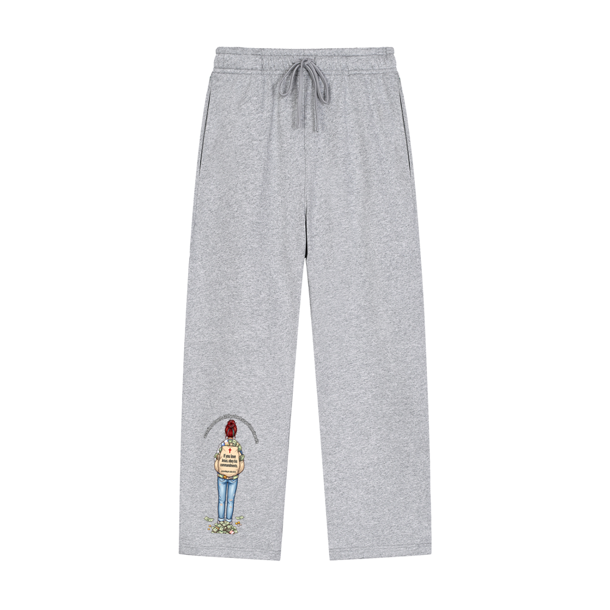 according to Proverbs 8:21 If you love Jesus you'll Inherit wealth If you love Jesus, obey his commandments according to John 14:15 Sweatpants