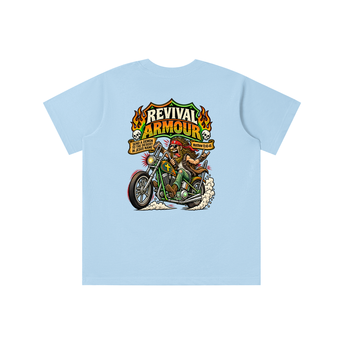 REVIVAL ARMOUR SEND A DEMON TO THE DESERT IN JESUS NAME [MATTHEW 12:43-45] youth' T-shirt
