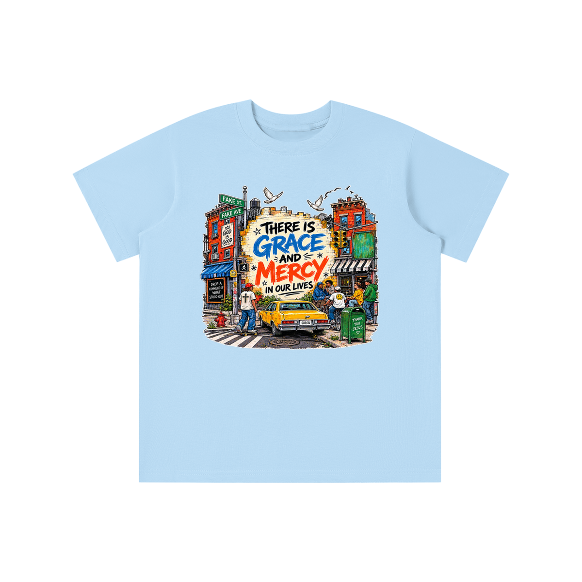 THERE IS GRACE AND MERCY IN OUR LIVES THANK YOU JESUS youth T-shirt