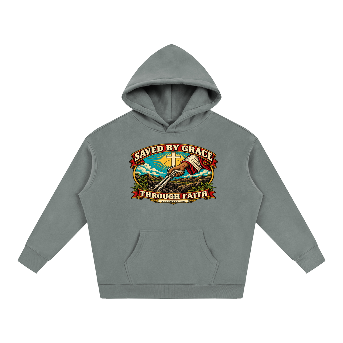 Saved by Grace through Faith Hoodie