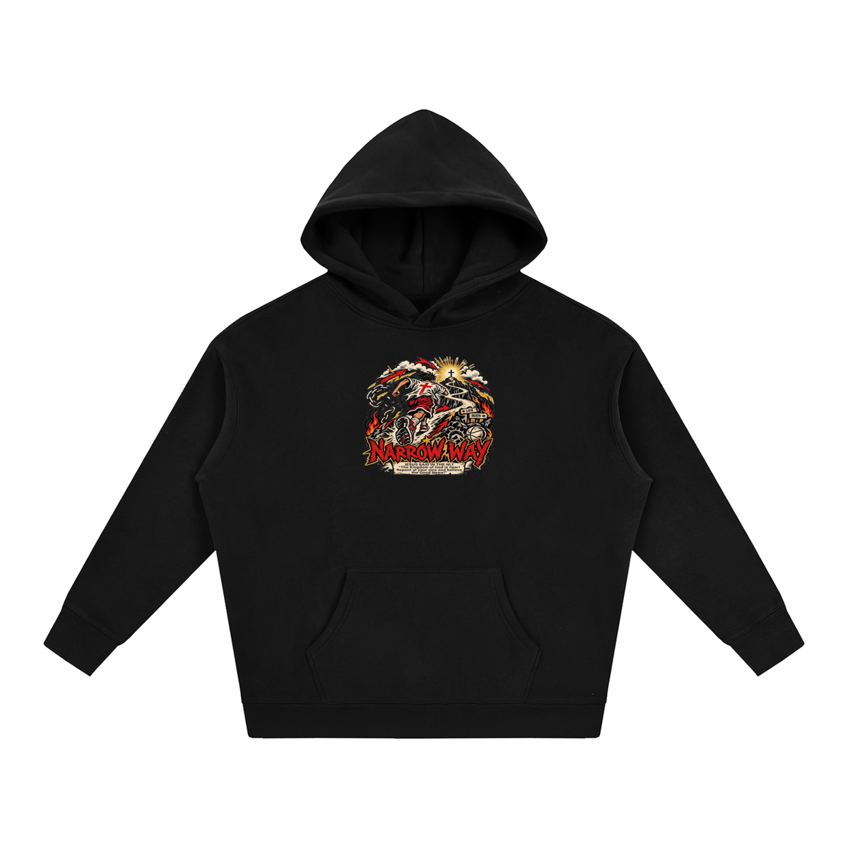 NARROW WAY JESUS SAID IN NLT "The kingdom of God is near! Repent of your sins and believe the Good News!" Hoodie