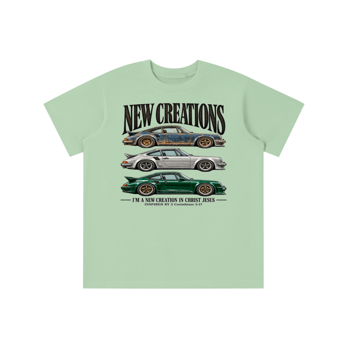 NEW CREATIONS I'M A NEW CREATION IN CHRIST JESUS INSPIRED BY 2 Corinthians 5:17 youth T-shirt