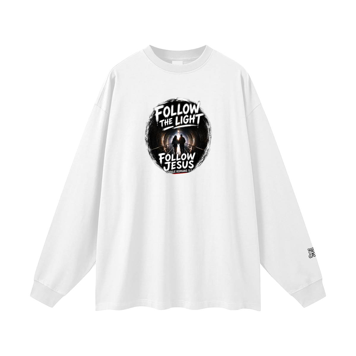 Follow the Light Follow Jesus Long Sleeve T-Shirt