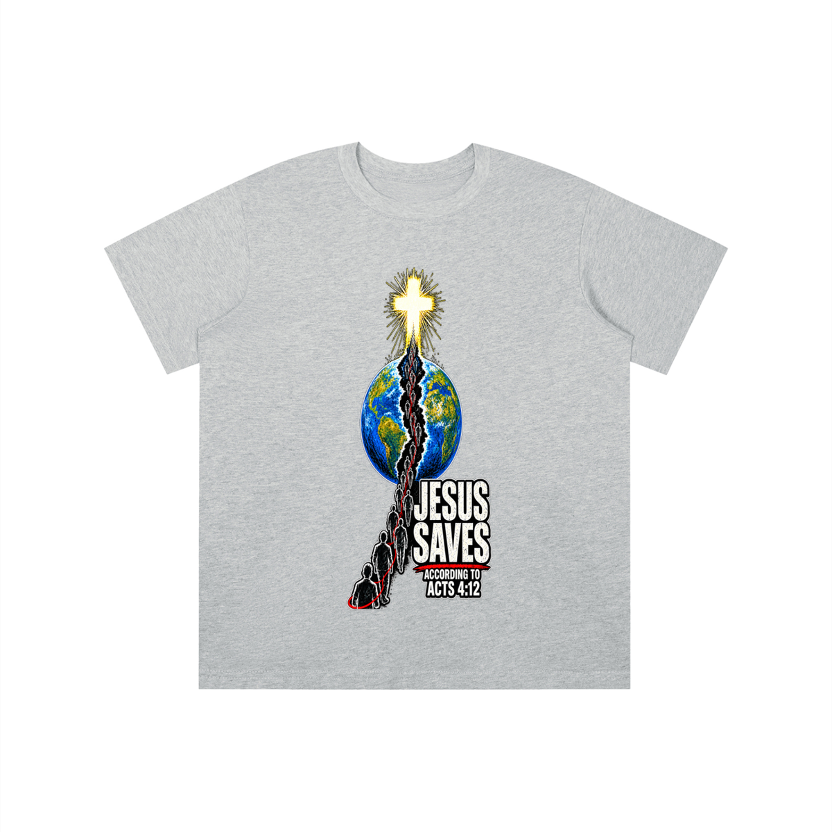 JESUS SAVES ACCORDING TO ACTS 4:12 youth T-shirt