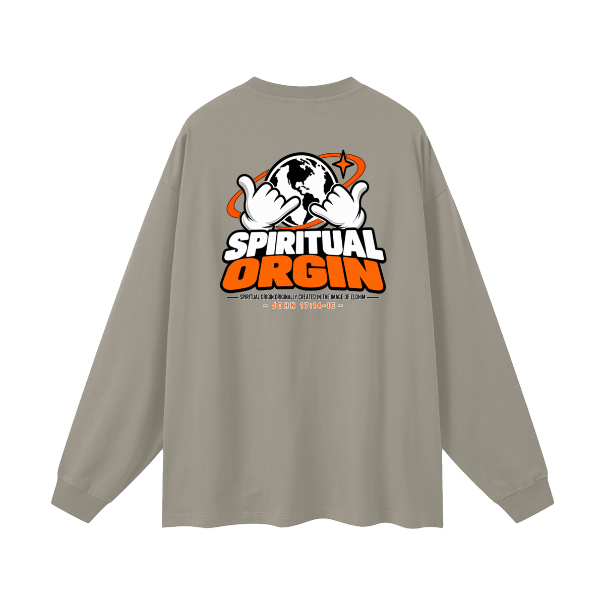SPIRITUAL ORGIN - SPIRITUAL ORGIN ORIGINALLY CREATED IN THE IMAGE OF ELOHIM- Long Sleeve T-Shirt