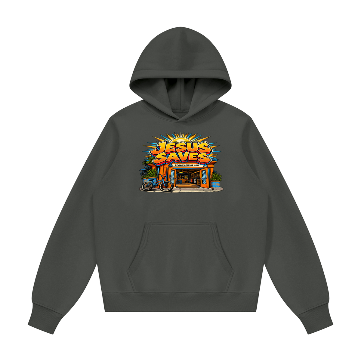 JESUS SAVES REVIVALARMOUR.COM Hoodie