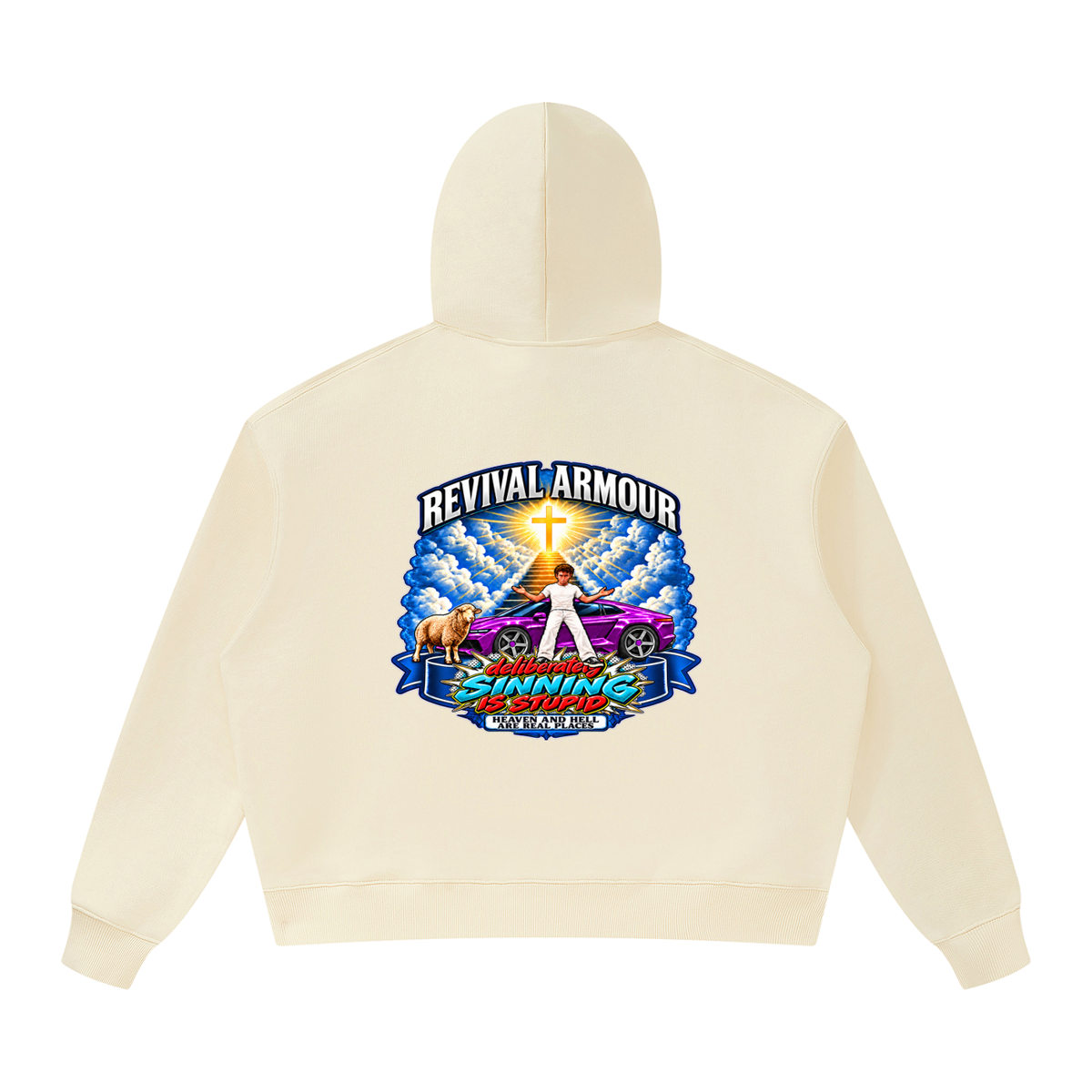 REVIVAL ARMOUR deliberately SINNING IS STUPID HEAVEN AND HELL ARE REAL PLACES DITCH UNGODLINESS Triggered by MARK 1:15 Hoodie