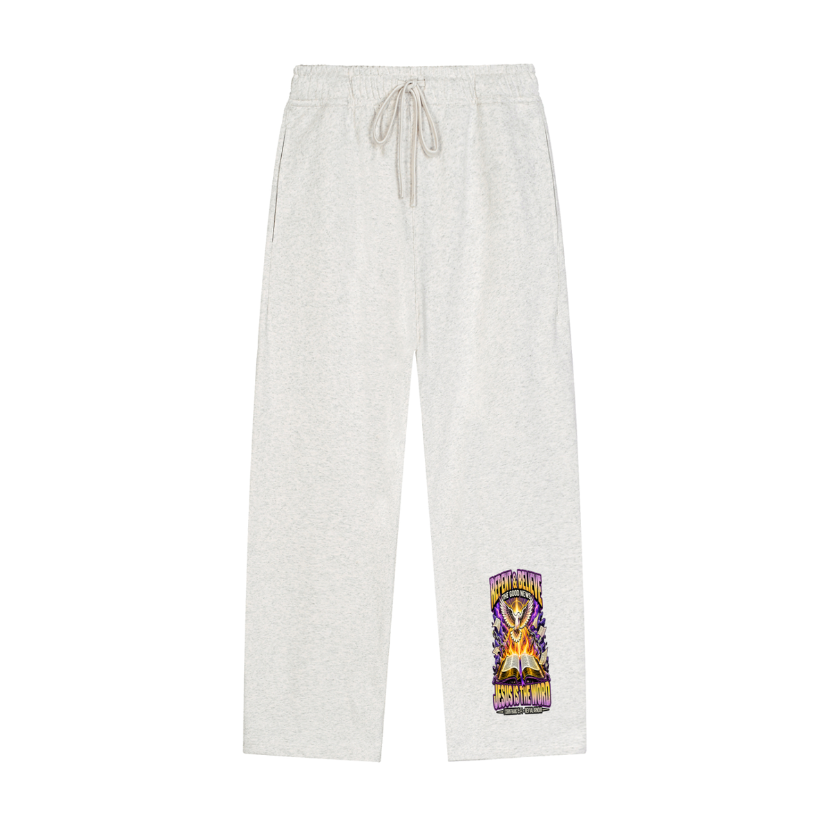 REPENT & BELIEVE THE GOOD NEW JESUS IS THE WORD 1 CORINTHIANS 15:1-4 REVIVAL ARMOUR Sweatpants