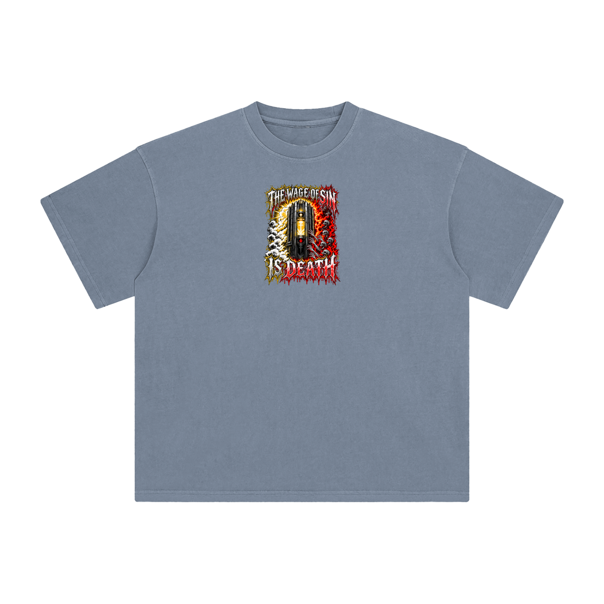 THE WAGE OF SIN IS DEATH WORKOUT YOUR SALVATION WITH FEAR & TREMBLING T-Shirt