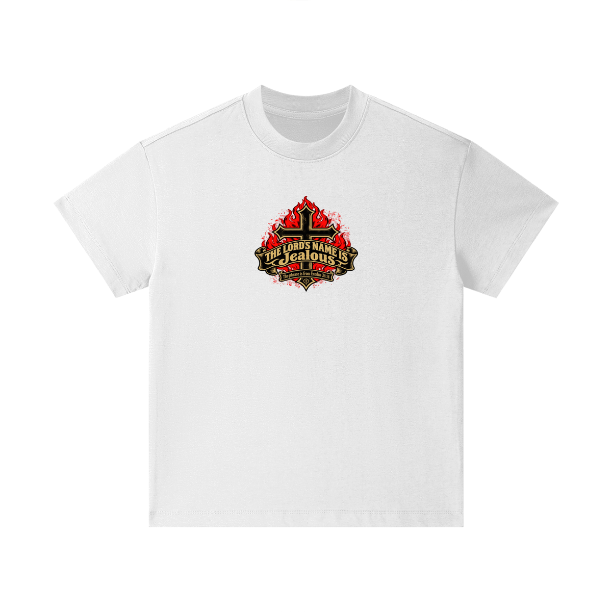 THE LORD'S NAME IS Jealous The phrase is from Exodus 34:14 Kids T-Shirt
