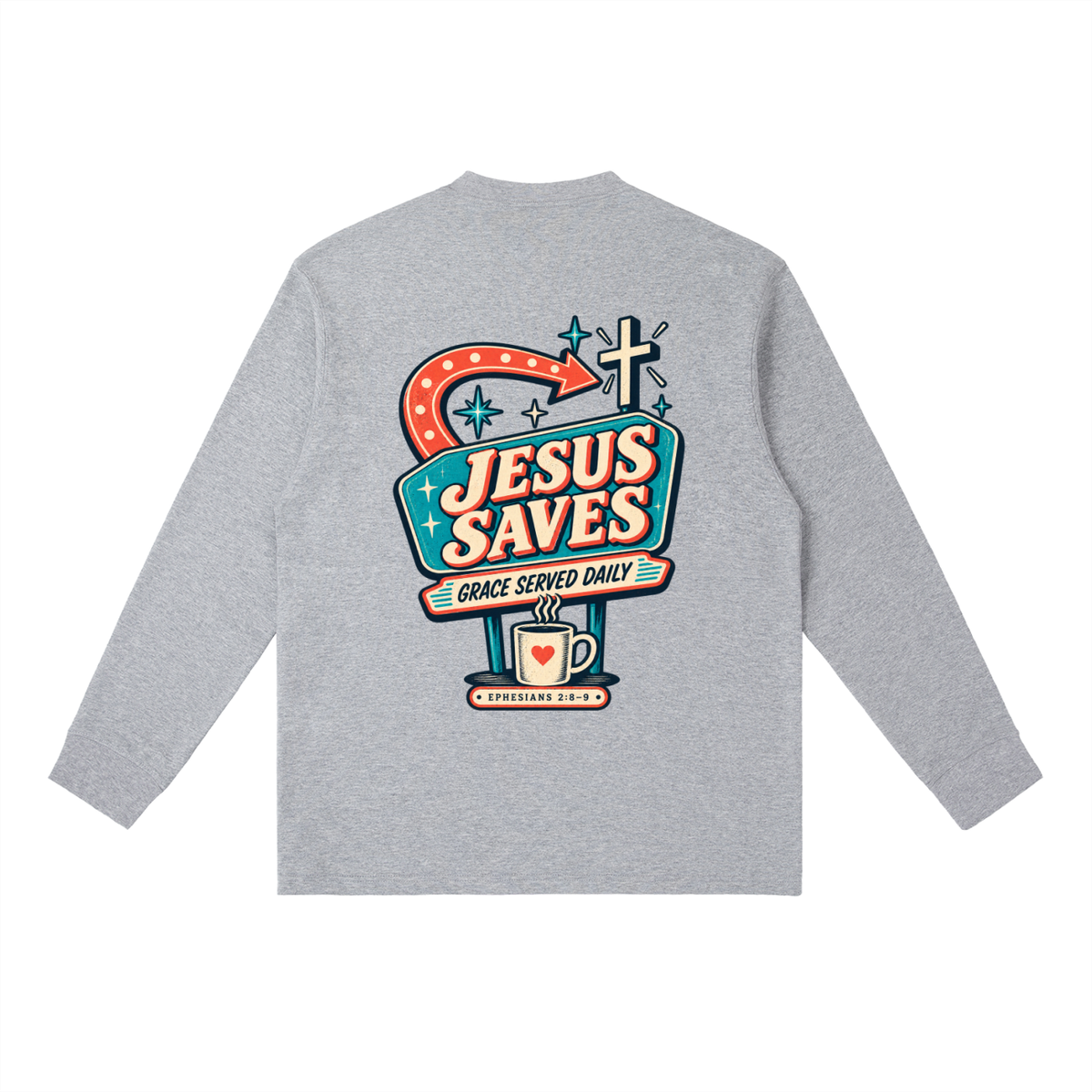 Jesus saves Long-Sleeve T-Shirt