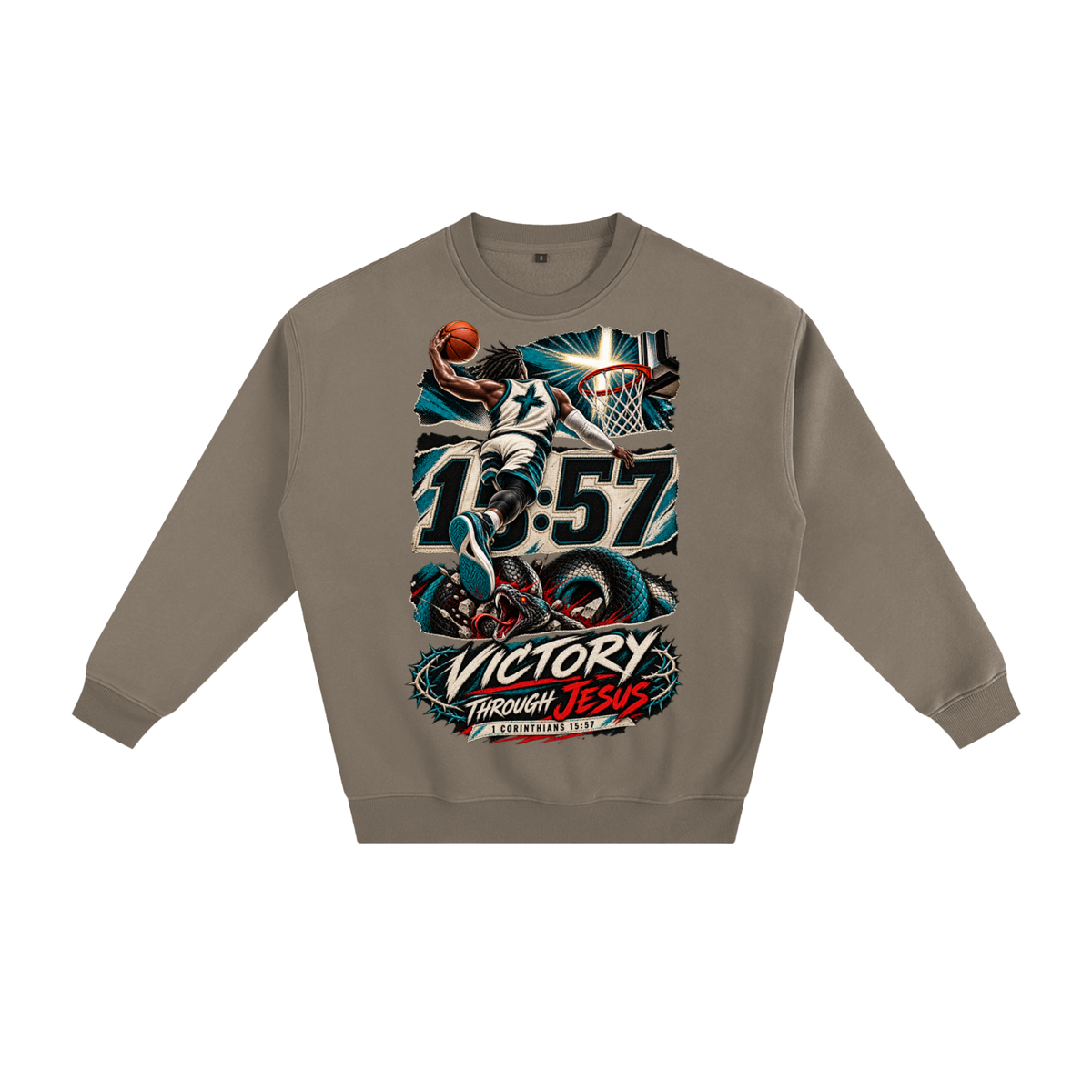 Victory through Jesus Sweatshirt