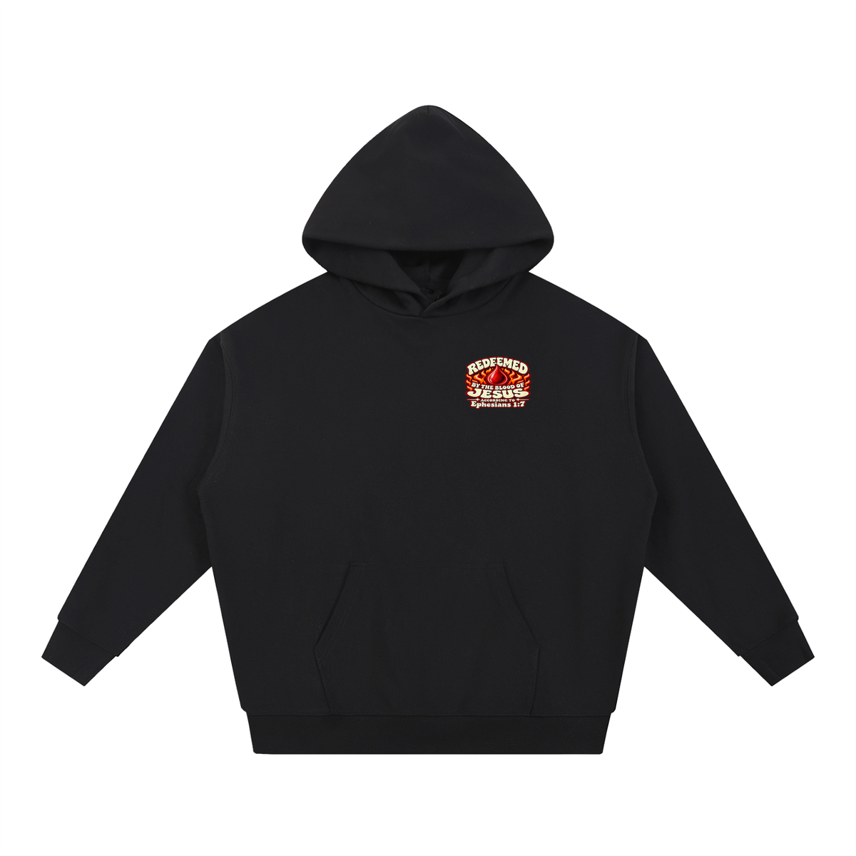 REDEEMED BY THE BLOOD OF JESUS ACCORDING TO EPHESIANS 1:7 IF YOU DON'T REPENT YOU'LL BURN FOREVER ACCORDING TO MARK 9:43-48 Hoodie