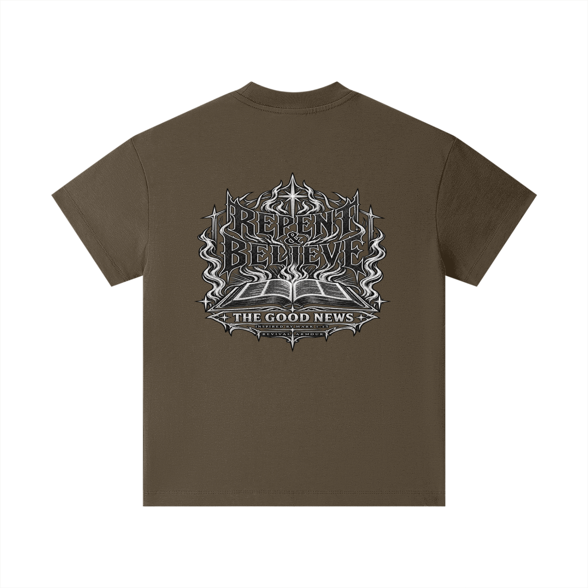 REPENT & BELIEVE THE GOOD NEWS INSPIRED BY MARK 1:15 Kids T-Shirt