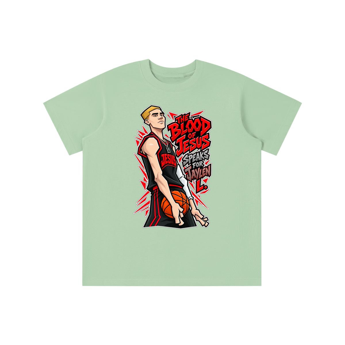 THE BLOOD OF JESUS SPEAKS FOR JAYLEN L. youth T-shirt