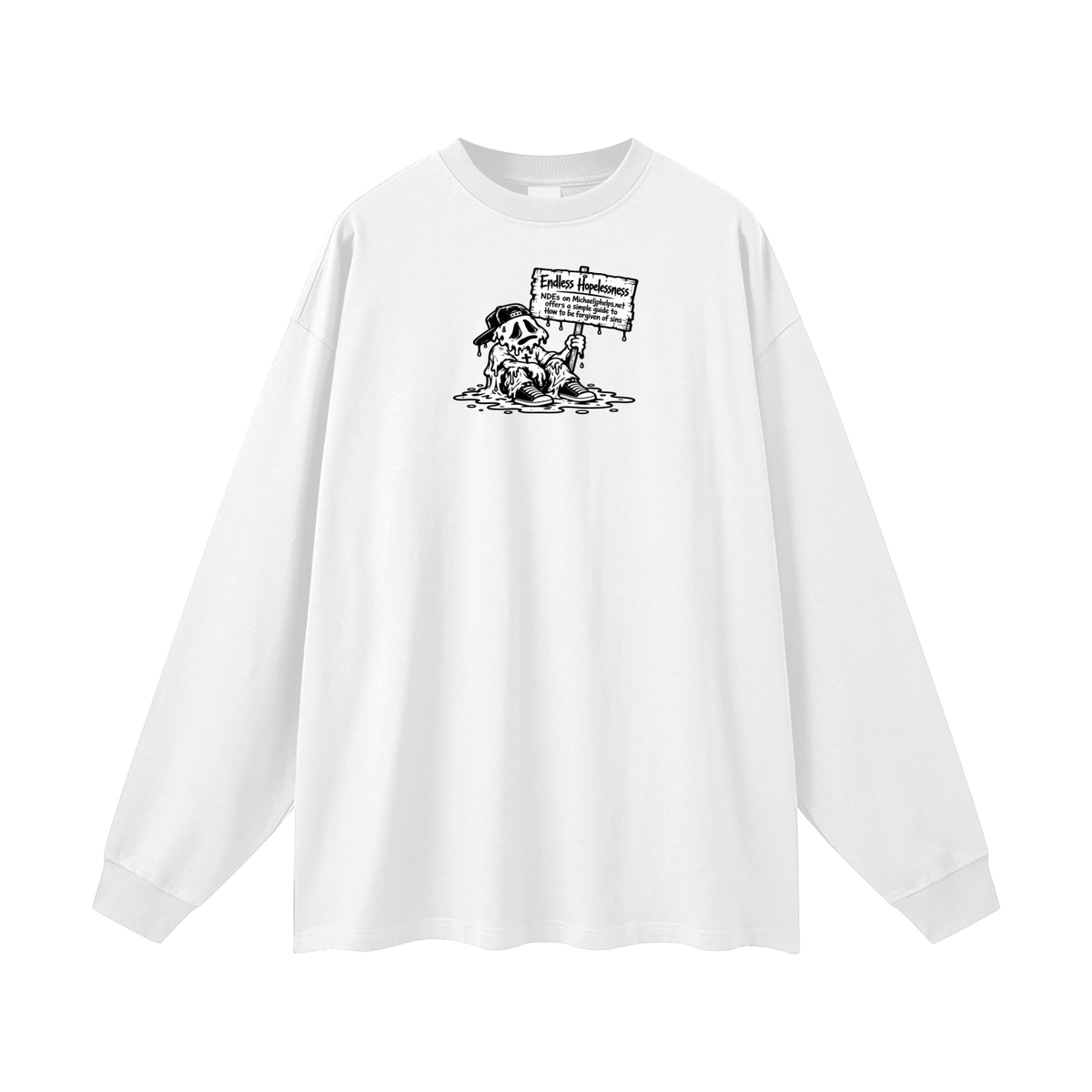 ENDLESS HOPELESSNESS NDEs on michaeljphelps.net offers a simple guide to How to be forgiven of sins Long Sleeve T-Shirt