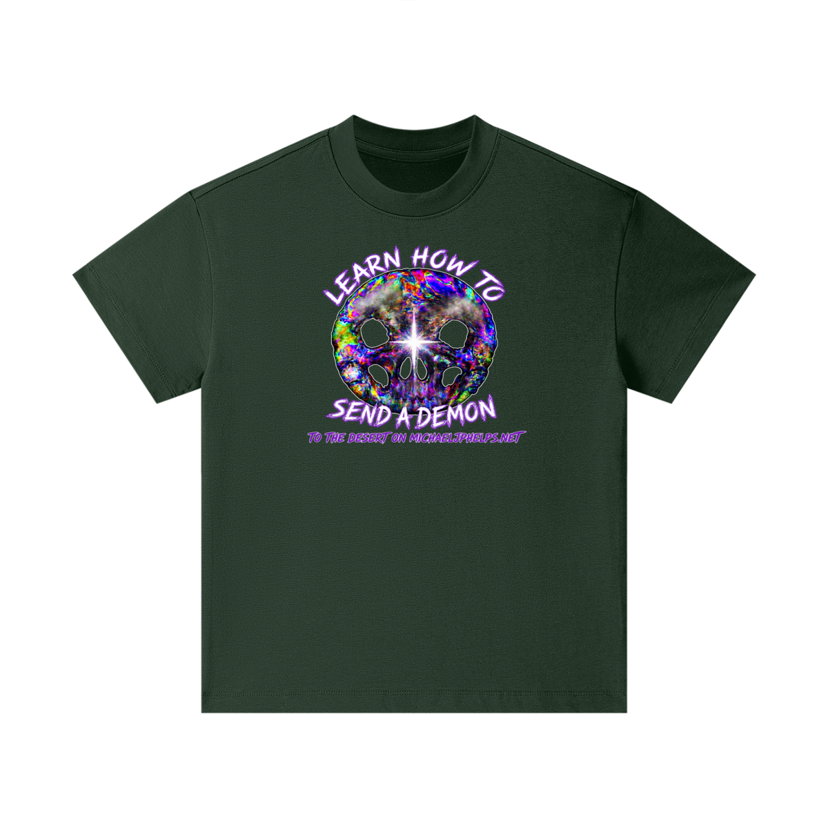 LEARN HOW TO SEND A DEMON TO THE DESERT ON MICHAELJPHELPS.NET Kids T-Shirt