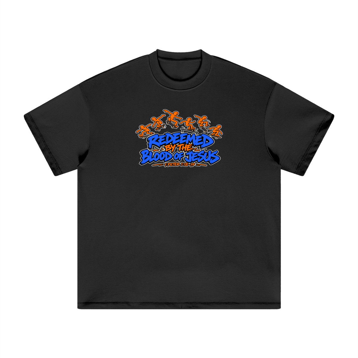 REDEEMED BY THE BLOOD OF JESUS - 1 PETER 1:18-19 - T-Shirt