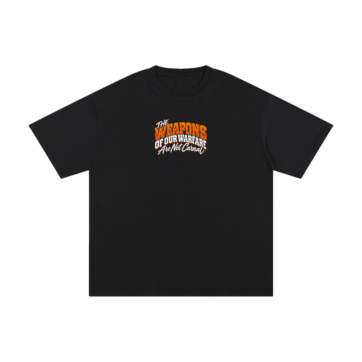 THE WEAPONS OF OUR WARFARE ARE NOT CARNAL HE IS COMMANDING EVIL SPIRITS TO LEAVE IN THE NAME OF JESUS - LUKE 10:19 - T-Shirt