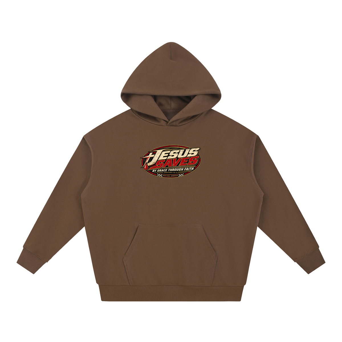 JESUS SAVES BY GRACE THROUGH FAITH - EPHESIANS 2:8-9 - Hoodie