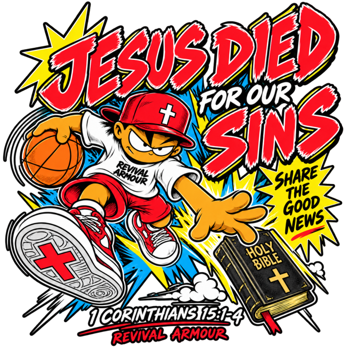 REVIVAL EST. 2026 ARMOUR JESUS DIED FOR OUR SINS Long Sleeve T-Shirt