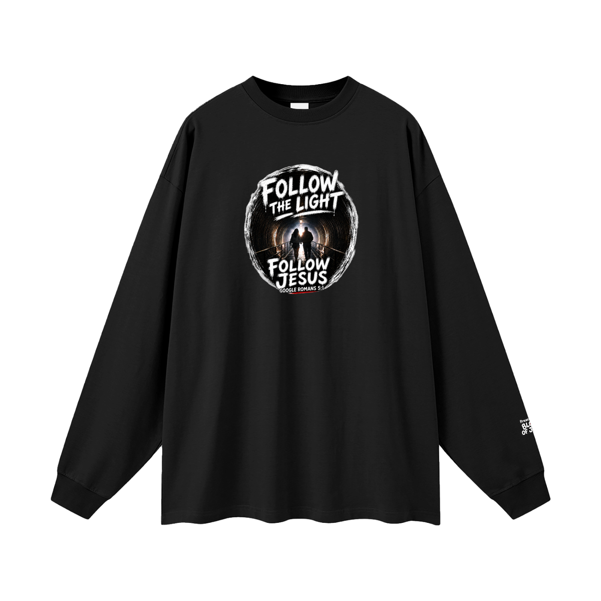 Follow the Light Follow Jesus Long Sleeve T-Shirt