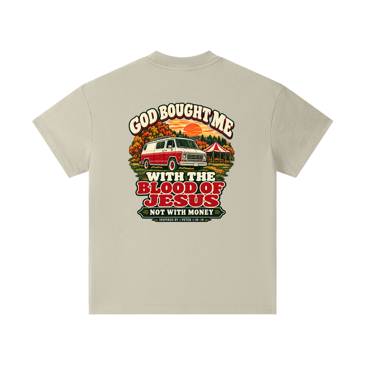 GOD BOUGHT ME WITH THE BLOOD OF JESUS NOT WITH MONEY - INSPIRED BY 1 PETER 1:18-19 - Kids T-Shirt