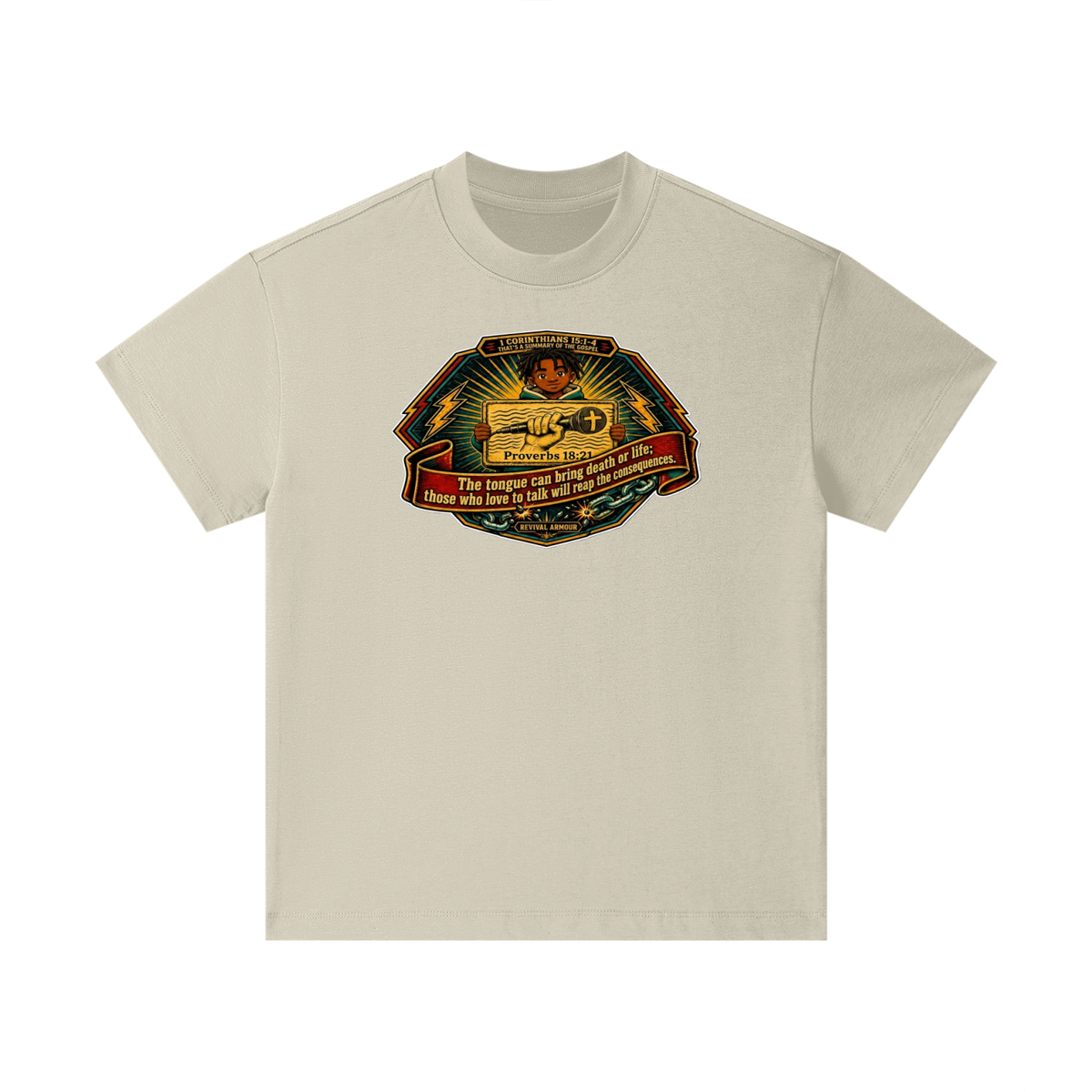 PROVERBS 18:21 NLT Kids T-Shirt