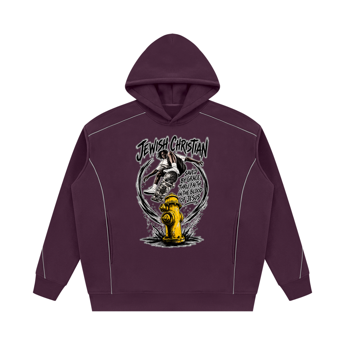 JEWISH CHRISTIAN SAVED BY GRACE THRU FAITH IN THE BLOOD OF JESUS Hoodie