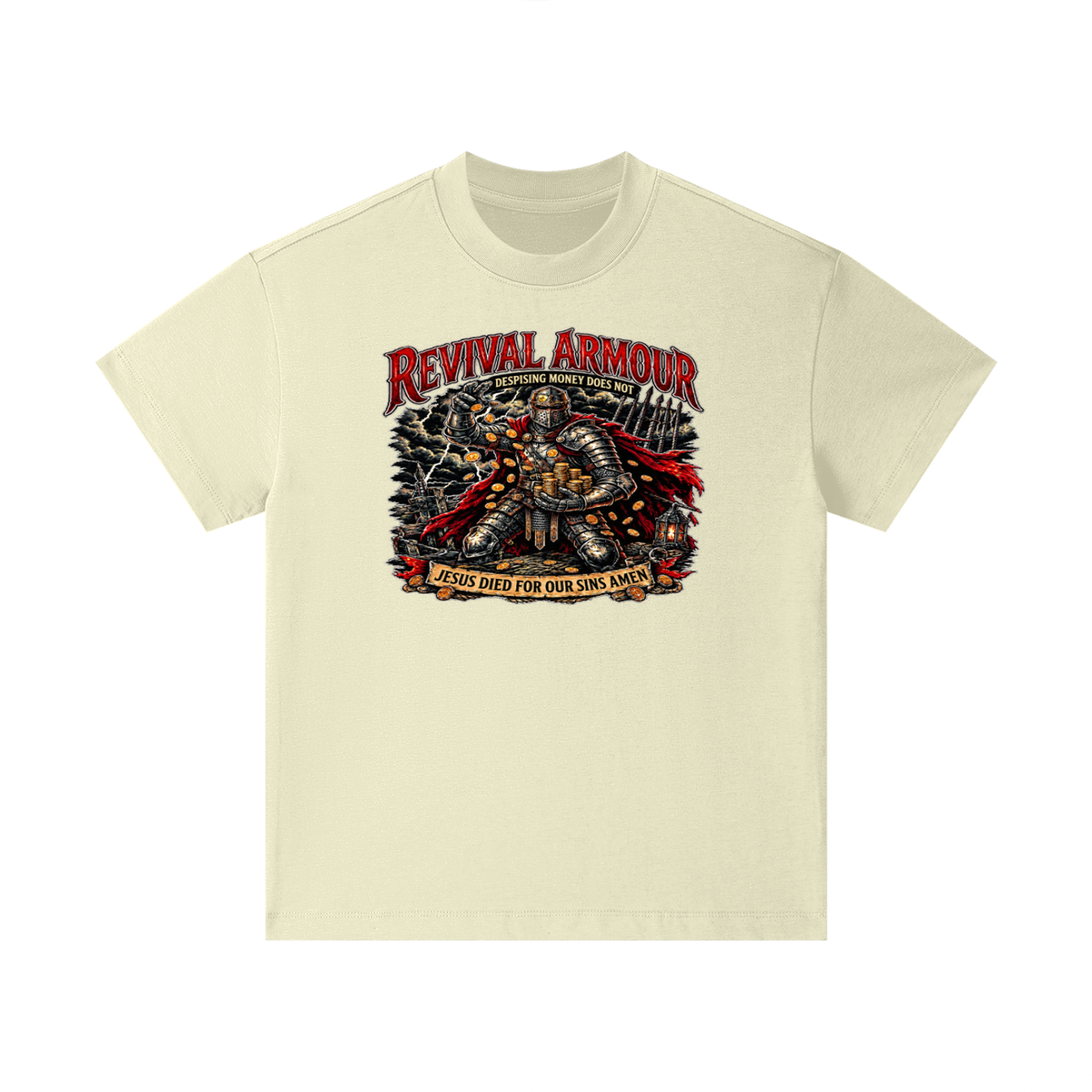 REVIVAL ARMOUR DESPISING MONEY DOES NOT JESUS DIED FOR OUR SINS AMEN Kids T-Shirt