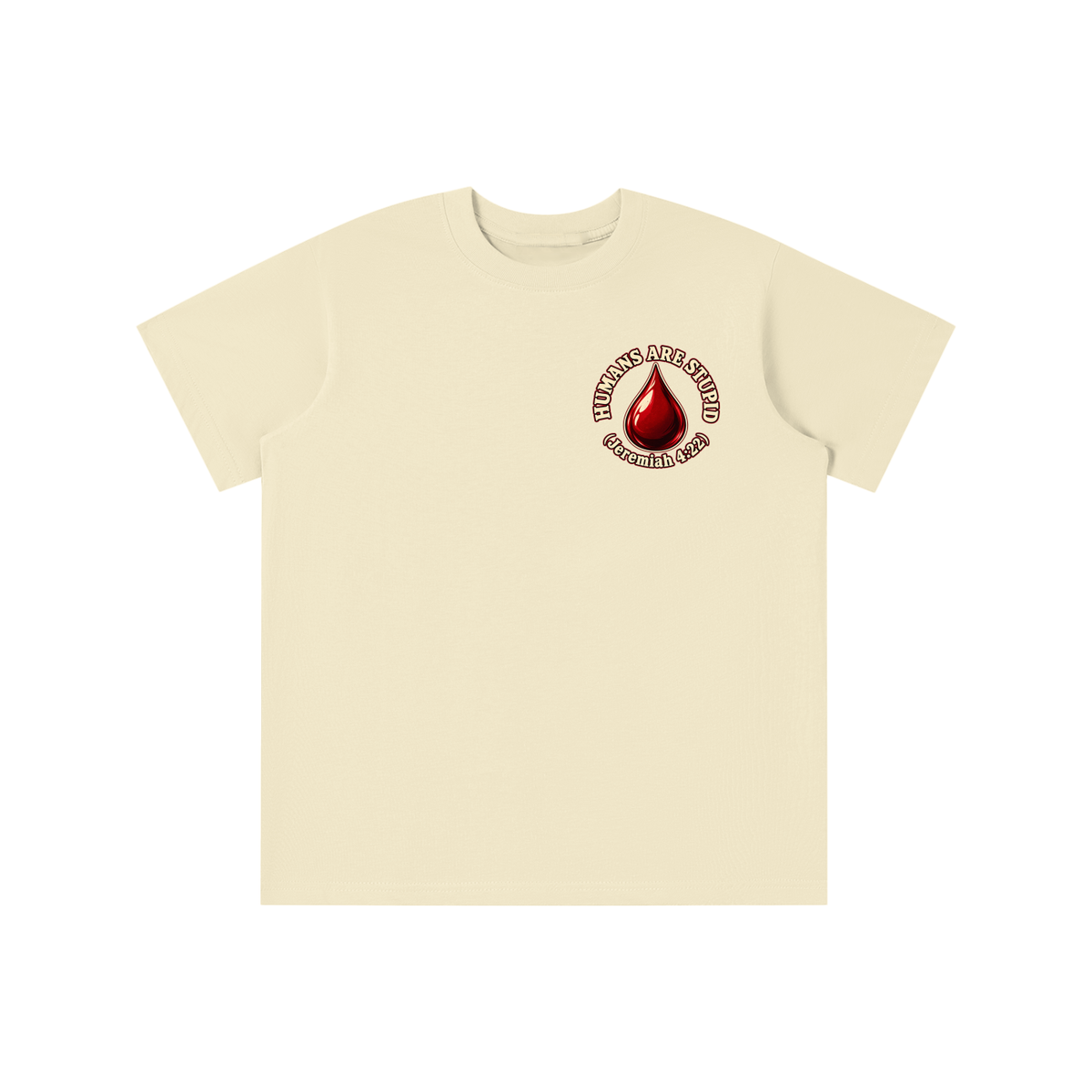 HUMANS ARE STUPID (Jeremiah 4:22) OUR WEAPONS ARE NOT CARNAL but mighty through God for the pulling down of strongholds SATAN IS MOST LIKELY A DISEMBODIED SPIRIT youth T-shirt
