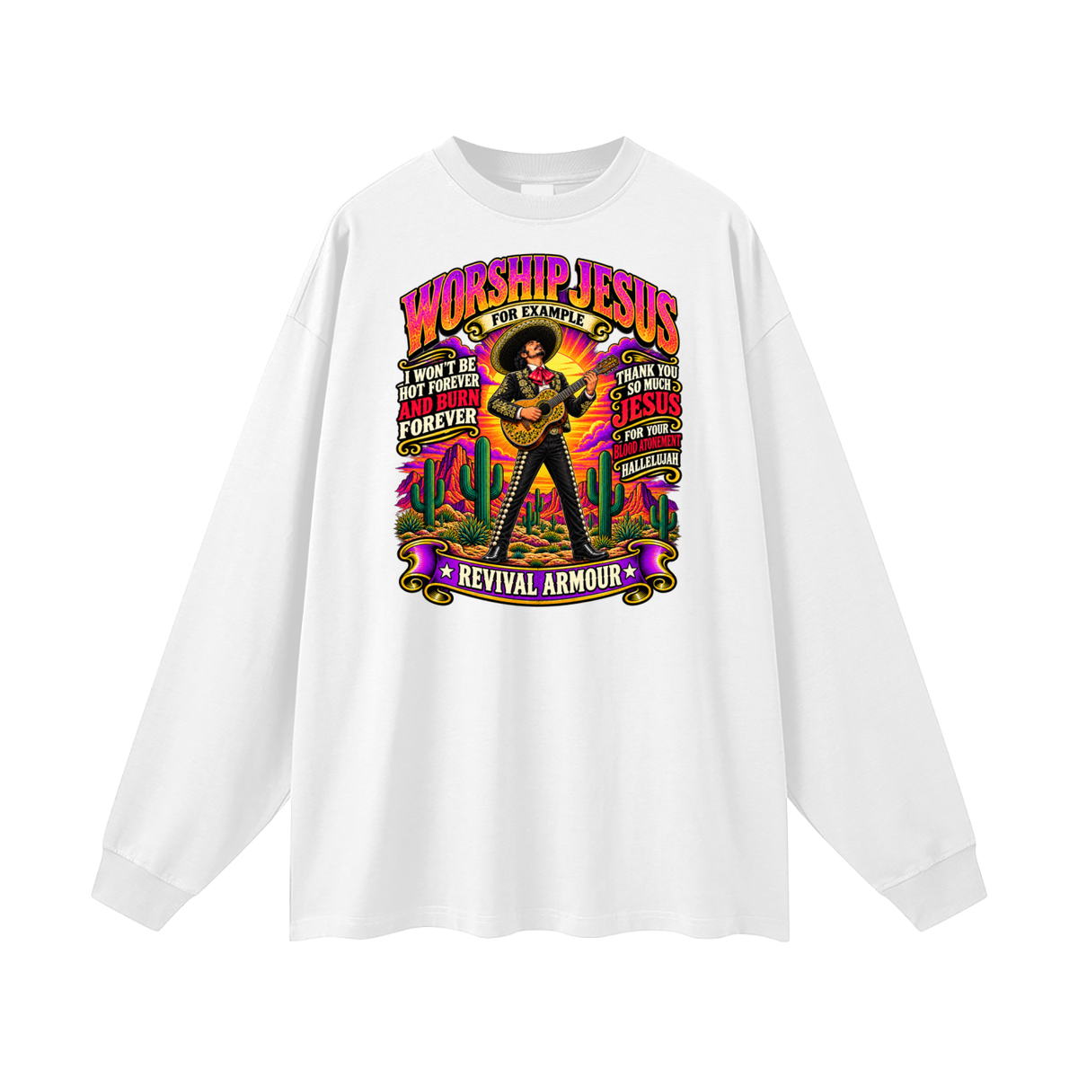 WORSHIP JESUS revival armour Long Sleeve T-Shirt