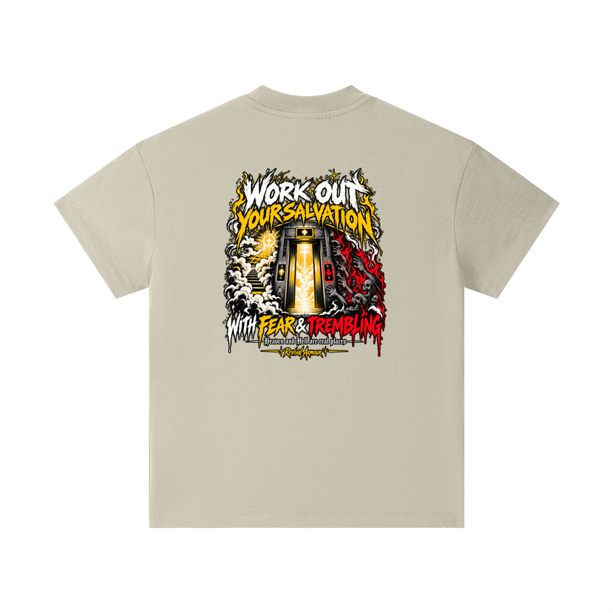THE WAGE OF SIN IS DEATH WORKOUT YOUR SALVATION WITH FEAR & TREMBLING Kids T-Shirt