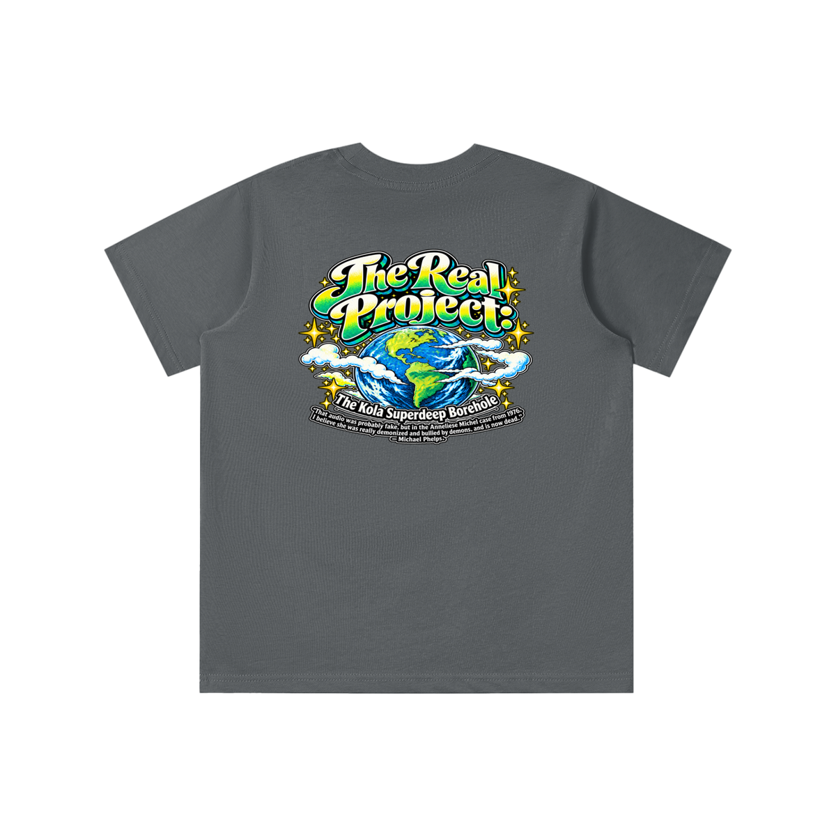 REDEEMED BY THE OF JESUS ACCORDING TO EPHESIANS 1:7 THE REAL PROJECT: THE KOLA SUPERDEEP BOREHOLE youth T-shirt