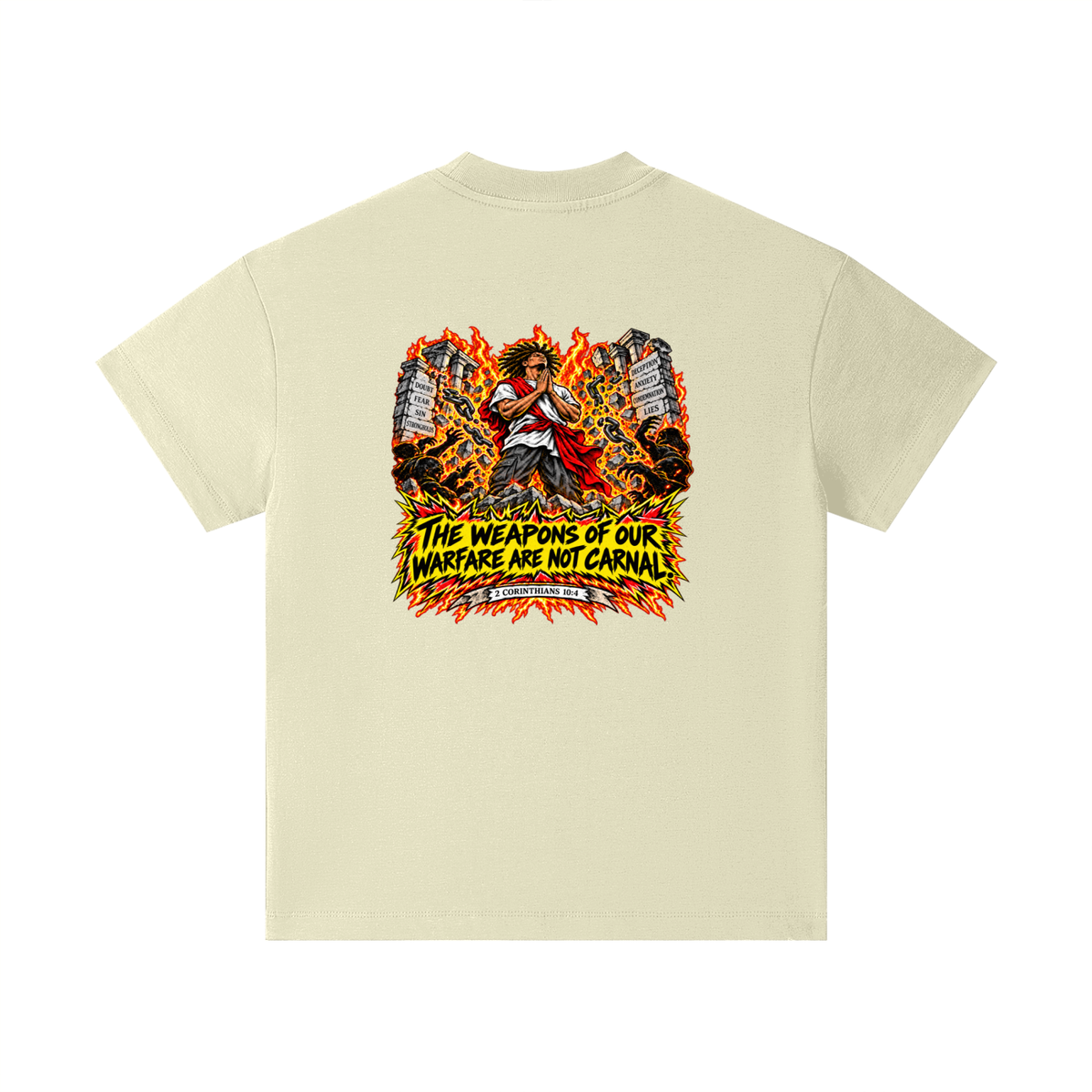 THE WEAPONS OF OUR WAREFARE ARE NOT CARNAL (2 CORINTHIANS 10:4) Kids T-Shirt