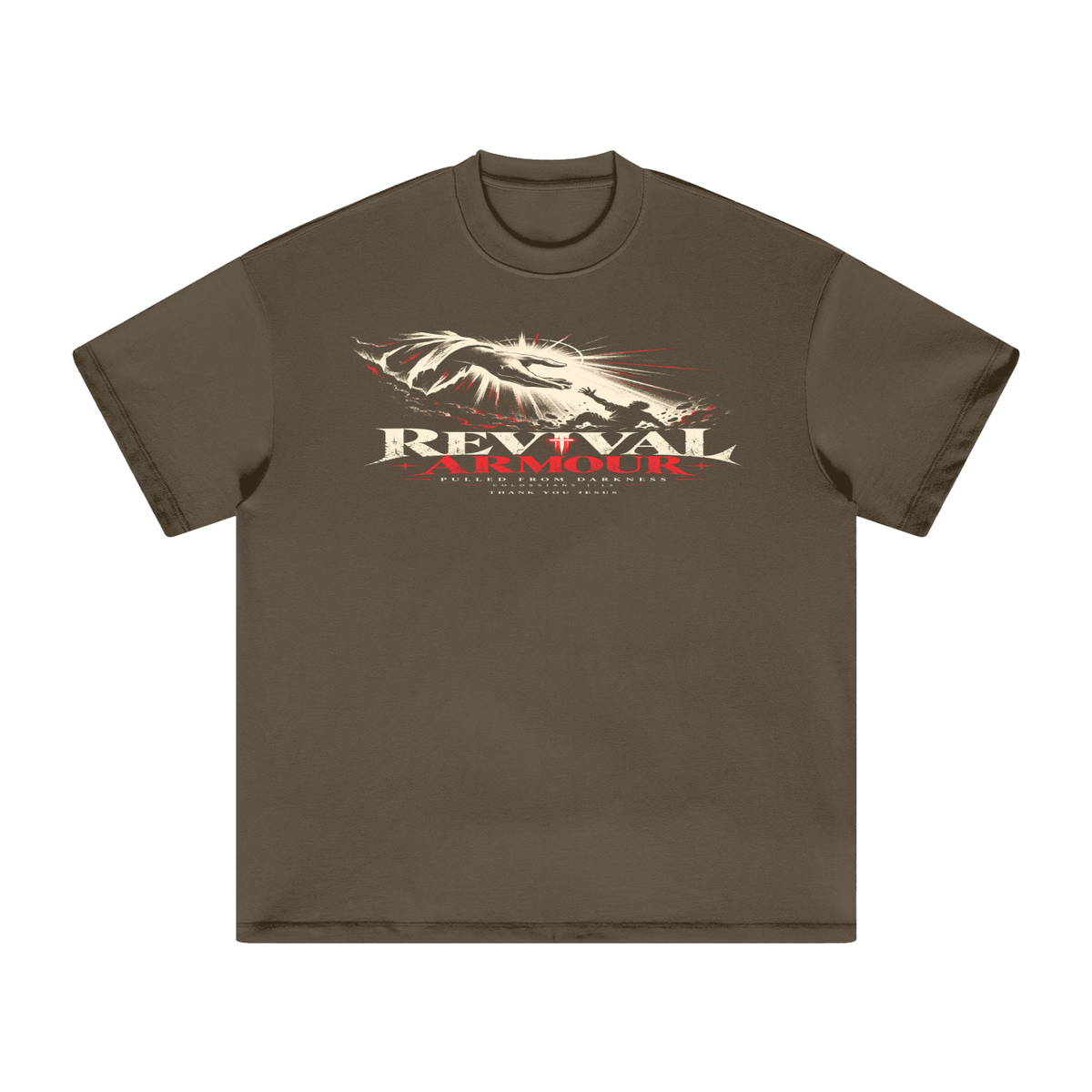 REVIVAL ARMOUR -PULLED FROM DARKNESS- -1 COLOSSIANS 1:13- T-Shirt