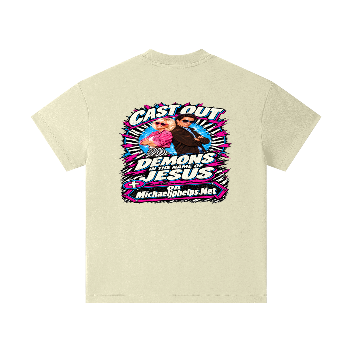 Cast out demons in the name of Jesus on Michaeljphelps.Net Kids T-Shirt
