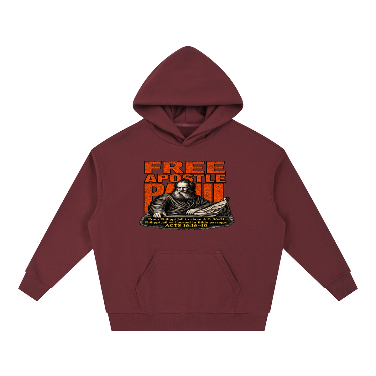 free apostle Paul from Philippi jail in about a.d. 50-51 Philippi jail - located in bible passage: acts 16:16-40 Hoodie