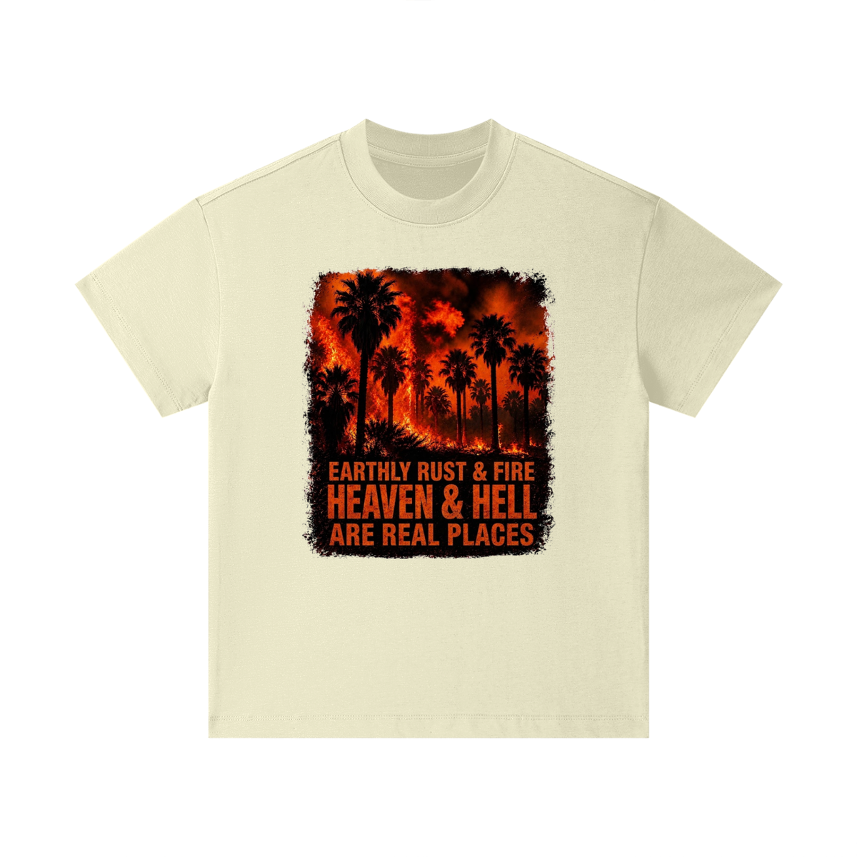 EARTHLY RUST & FIRE HEAVEN & HELL ARE REAL PLACES Kids T-Shirt