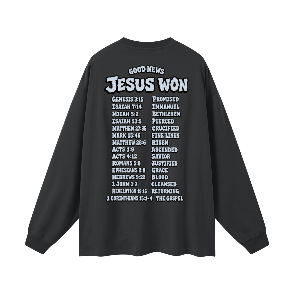 Jesus Won Long Sleeve T-Shirt