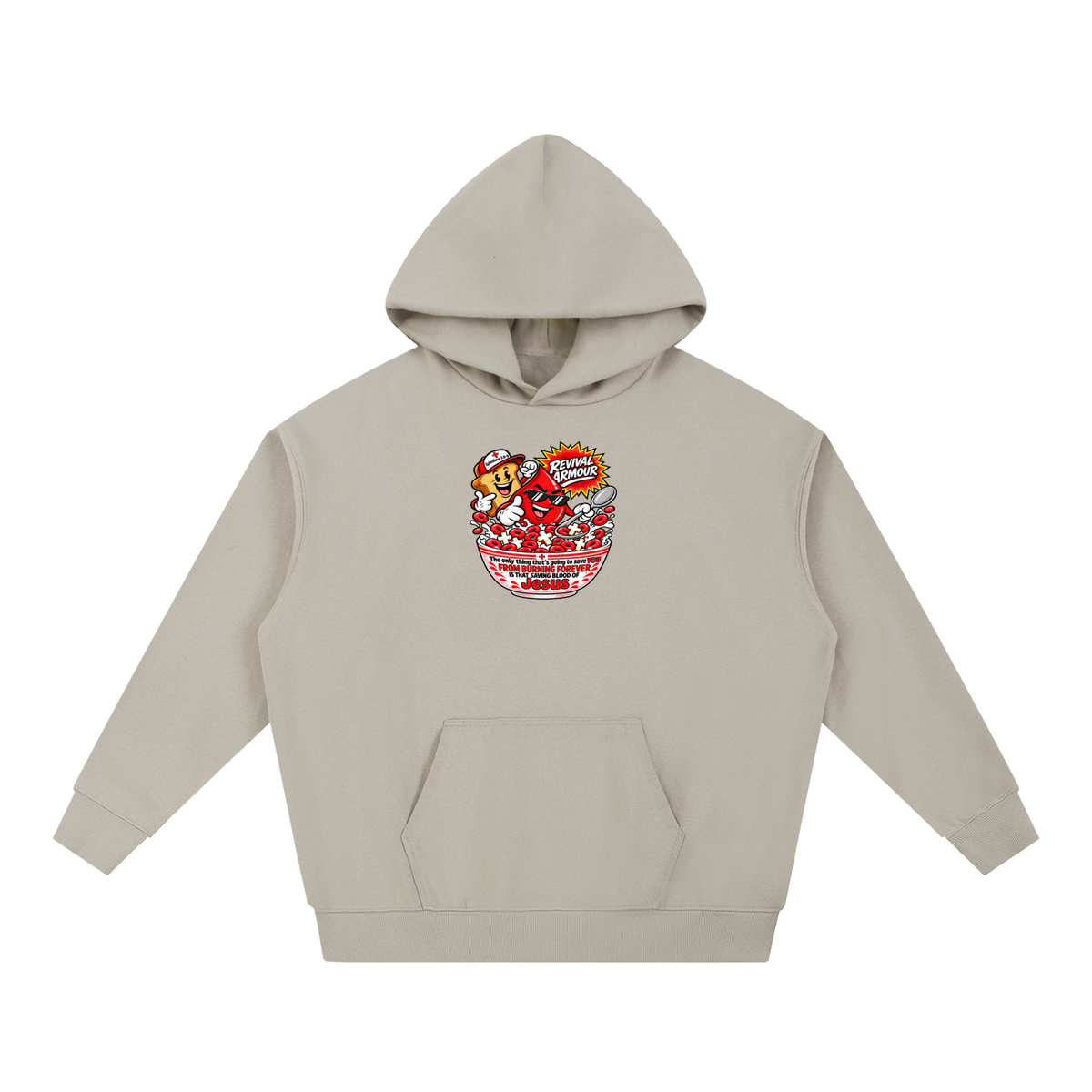 REVIVAL ARMOUR The only thing that's going to save YOU FROM BURNING FOREVER IS THAT SAVING BLOOD OF JESUS Hoodie