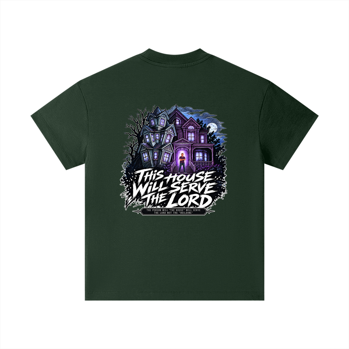 JESUS IS LORD ACCORDING TO JOHN 10:30 THIS HOUSE WiLL SERVE THE LORD THE PERSON WILL "THE HOUSE" WILL SERVE THE LORD NOT THE "BUILDING" Kids T-Shirt
