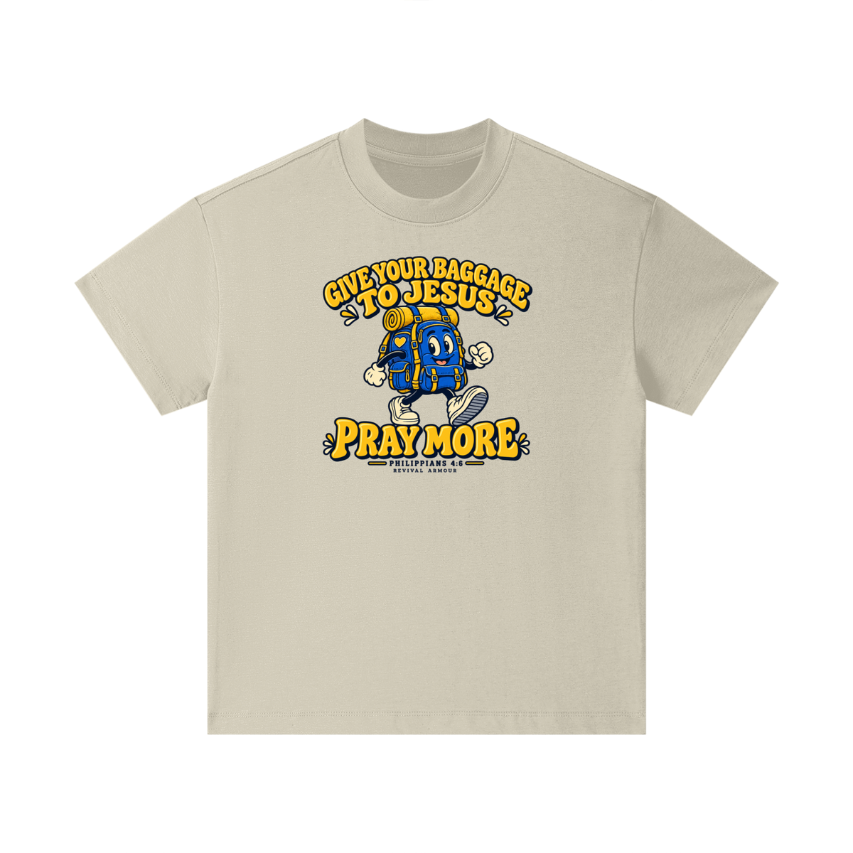 GIVE YOUR BAGGAGE TO JESUS PRAY MORE - PHILIPPIANS 4:6 - Kids T-Shirt
