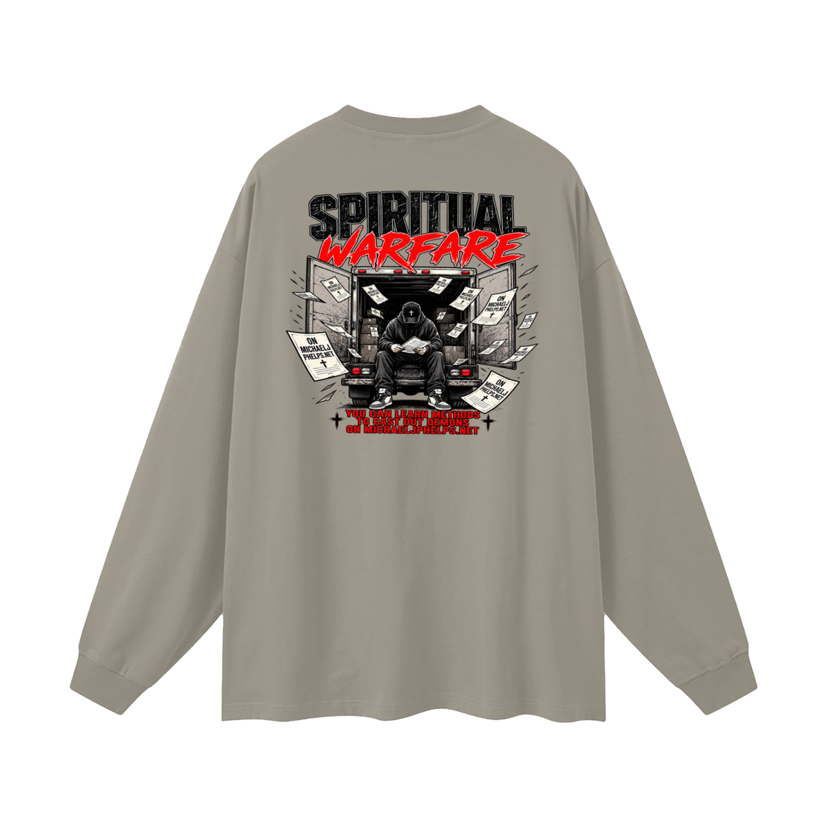 THE HOLY BIBLE THAT'S A GOOD BOOK SPIRITUAL WARFARE YOU CAN LEARN METHODS TO CAST OUT DEMONS ON MICHAELJPHELPS.NET Long Sleeve T-Shirt