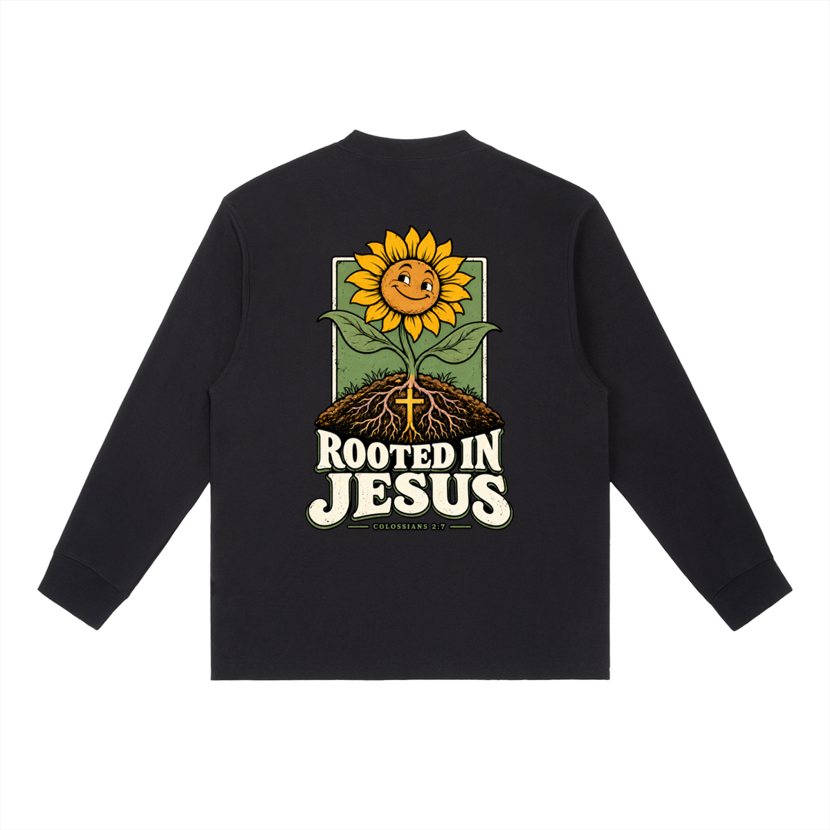 Rooted in Jesus Long-Sleeve T-Shirt