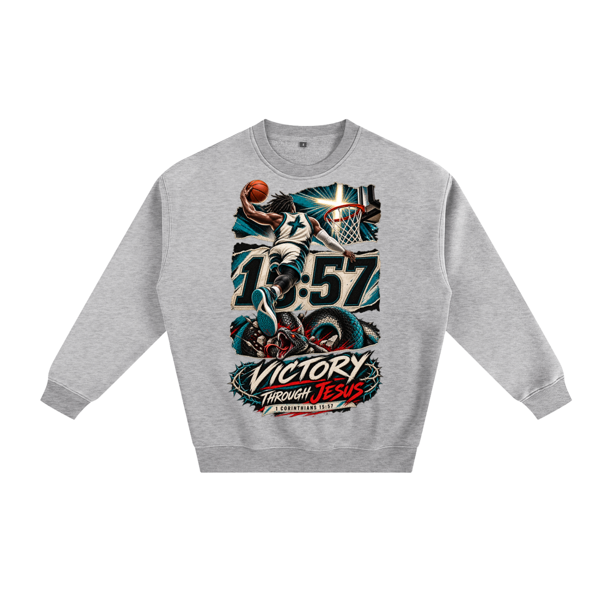 Victory through Jesus Sweatshirt