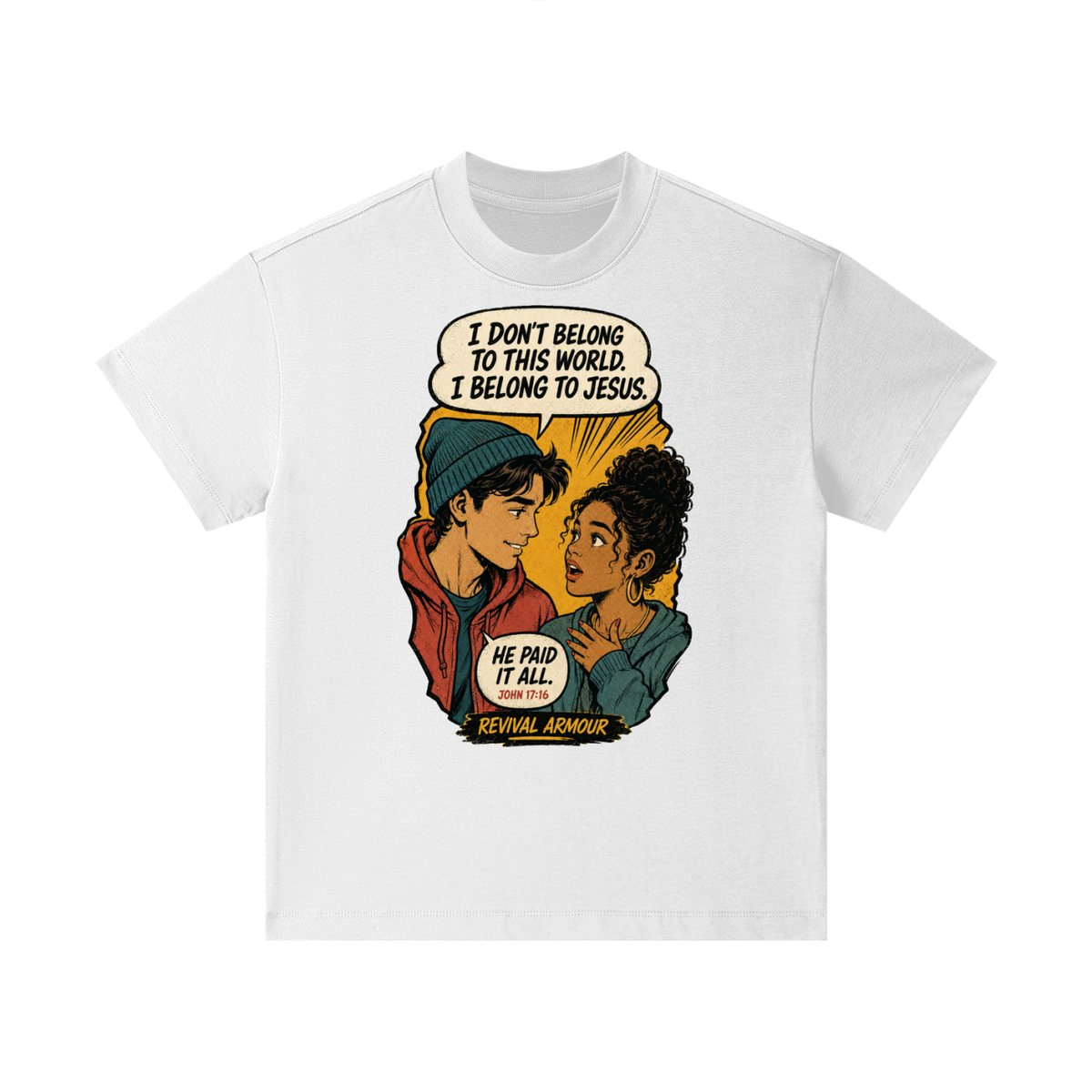 John 17:16 inspired  Kids T-Shirt