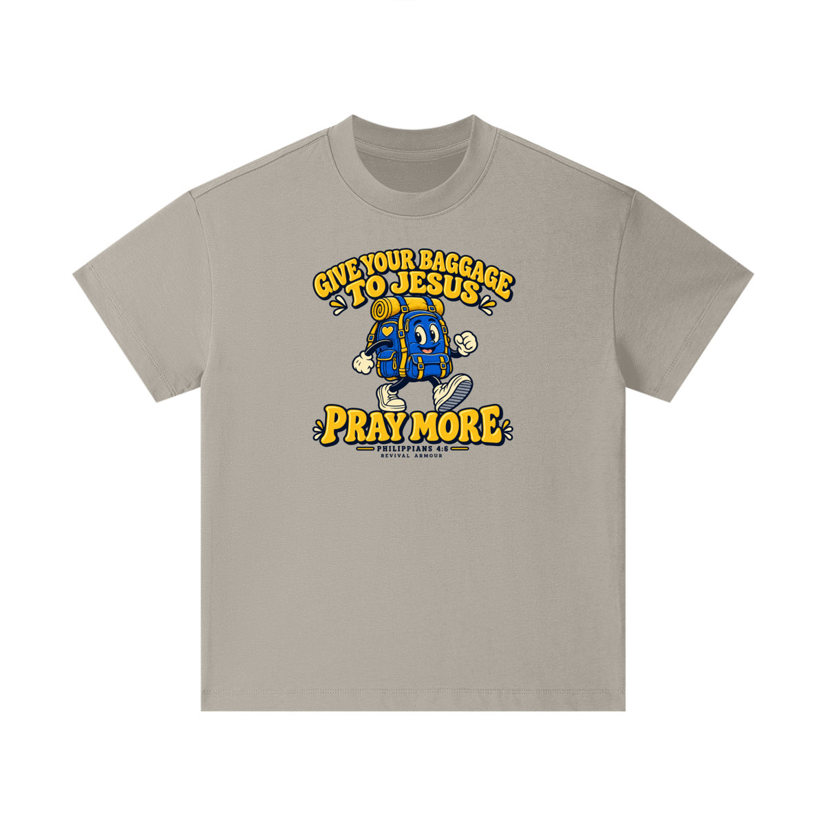 GIVE YOUR BAGGAGE TO JESUS PRAY MORE - PHILIPPIANS 4:6 - Kids T-Shirt