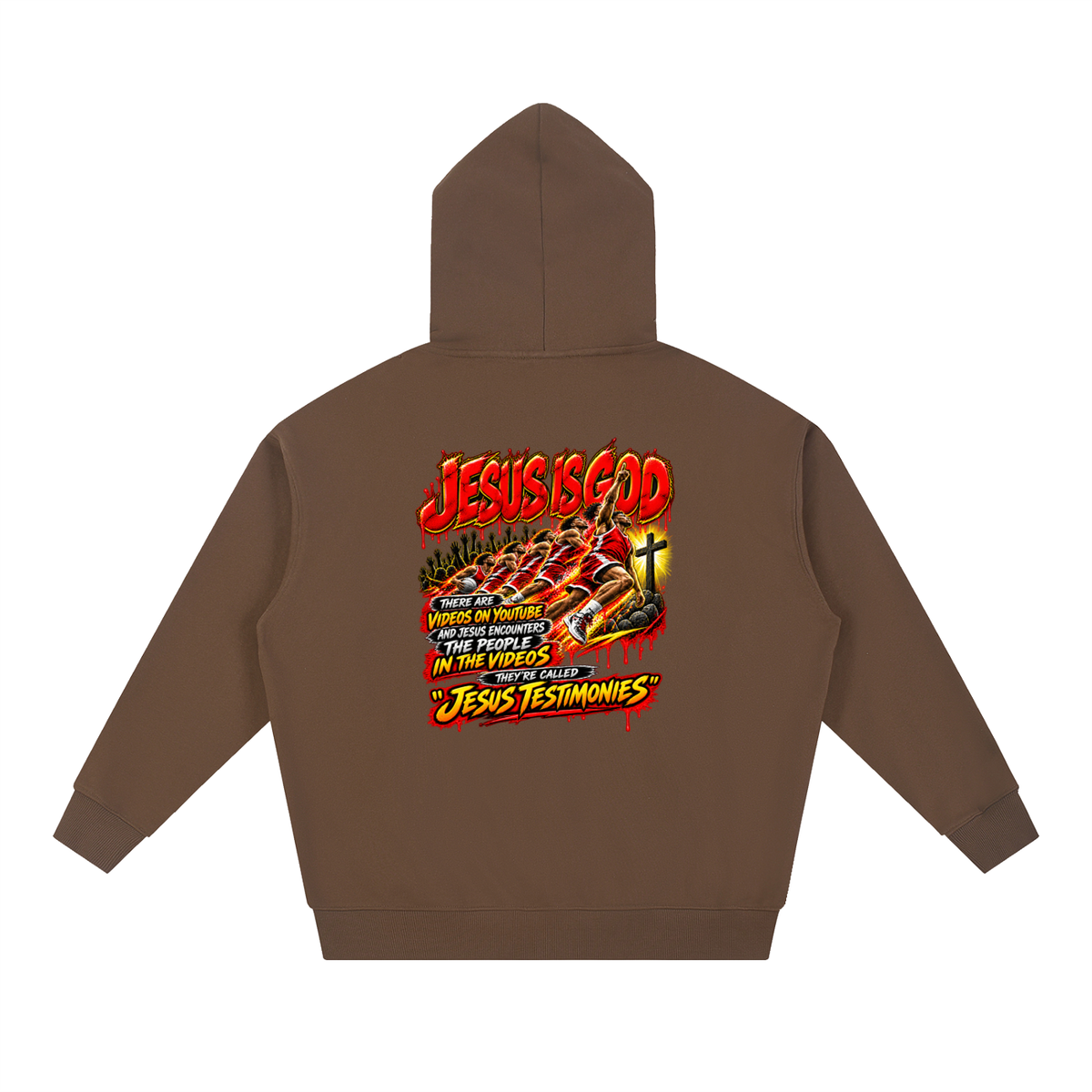 DEPENDENT ON JESUS CHRIST REVIVAL ARMOUR JESUS IS GOD THERE ARE VIDEOS ON YOUTUBE AND JESUS ENCOUNTERS THE PEOPLE IN THE VIDEOS THEY'RE CALLED "JESUS TESTIMONIES" Hoodie