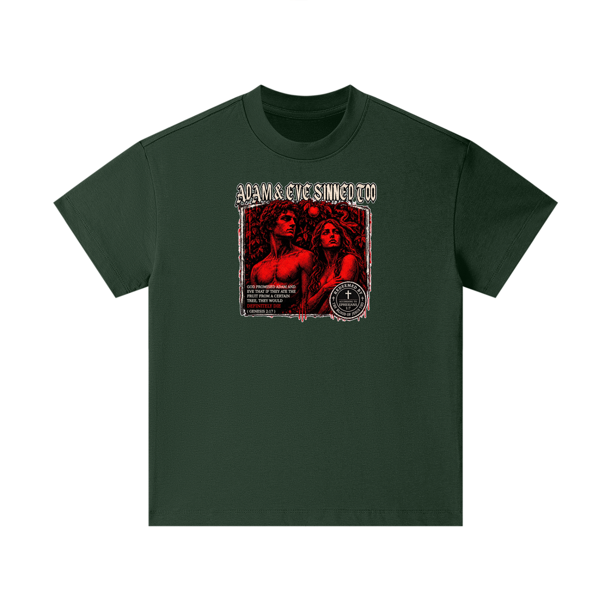ADAM & EVE SINNED TOO Kids T-Shirt